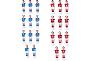 Gazechimp 22 Piezas Futbolín Hombre Mesa Fútbol Hombre Jugador Reemplazo Rojo + Azul