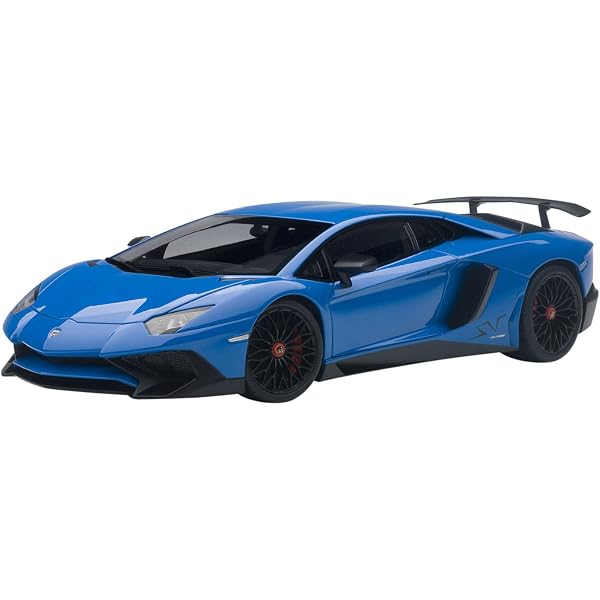 Lamborghini Aventador LP750-4 SV, blau, 2015, Modellauto 