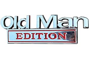 XCBW Old Edition Auto 3D Metall Chrom Aufkleber Emblem Badge Abzeichen Logo Auto Kofferraum Körper Tür Styling Aufkleber (Silver)