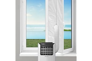 PRO BREEZE ProBreeze Uszczelka do Klimatyzatora Przenośnej Klimatyzacji, Do Okien Zawiasowych, Uniwersalna z Regulowanym Otworem, Łatwa w Instalacji, Rozmiar 40x400cm