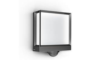 Steinel LED Außenwandleuchte L 40 SC Connect, 180° Bewegungsmelder, smarte Außenleuchte, Softlichtstart, bedienbar per App, anthrazit