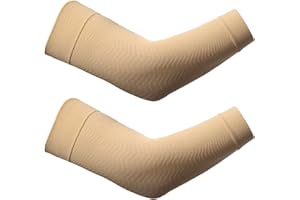 Fukamou Slimming Compression Arm Sleeves, Elderly Skin Thin Protector Compression Arm Sleeves, Slimming Arm Shaper Bruise Abrasions Protective Sleeve For Daily Life And Special Occasion