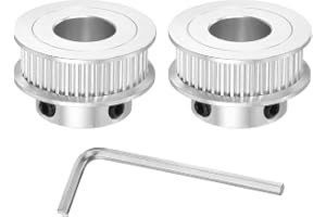 QUARKZMAN 2GT remskiva 40 tänder 12 mm hål aluminium kuggremskiva för 6 mm bredd 40T kuggrem med sexkantsnyckel för 3D-skriva