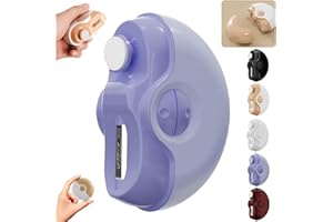 GLSAYZU 2 in 1 Electric Polishing Automatic Nail Clippers, Electric Nail Clippers with Led Light, USB Rechargeable Electric Nail Clippers for Adults (Purple)
