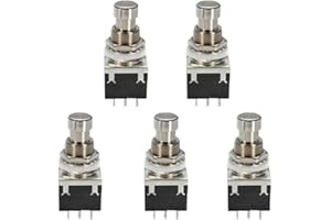 ESUPPORT E Support™ 5 X 3PDT 9 pinów Box Stomp - efekt gitarowy nożny przełącznik nożny True Bypass Metal czarny