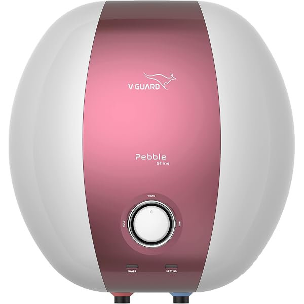 V-Guard Pebble Shine 15 Litre Water Heater (Geyser) with Rust-proof ABS  Body | BEE 5 Star Rating for Superior Energy Efficiency | Enhanced  Durability with Vitreous Enamel Tank Coating | Suitable for