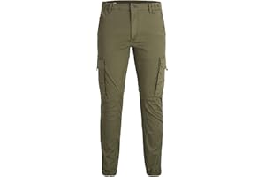 JACK & JONES Men Pants Cargo Jogger Trousers PAUL FLAKE AKM 542 Twill Stretch