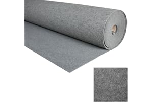 ALFOMBRAS IBERIA | Alfombra Ferial | Moqueta por Metros Decoracion Pasillo, Bodas, Eventos | Moqueta Ferial Disponible en Varias Medidas | Color: Gris (5m x 200cm)