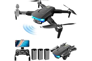 GoolRC RC LS-38 GPS - Drone RC con fotocamera 6K, per adulti, stabilizzatore anti-vibrazioni EIS, motore senza spazzole, WiFi 5G, antenna video FPV, quadricottero, modalità seguimi, zaino