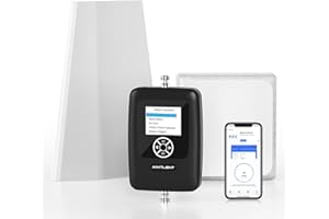 ‎ANNTLENT ANNTLENT LTE Verstärker Empfangsverstärker Handy mit Bildschirm Band 1/3/7/8/20 Unterstützt Alle Deutschen Betreiber Vodafone O2 | 4G 3G 2G GSM Repeater 70 dB Hohe Verstärkung Einstellbar