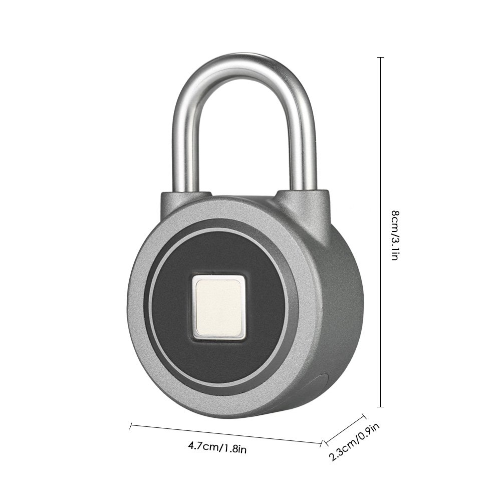 Decdeal BT Fingerprint Smart Lock APP Impermeabile/Impronta Digitale Sblocco Antifurto Porta Lucchetto Serratura Bagagli… - immagine 8