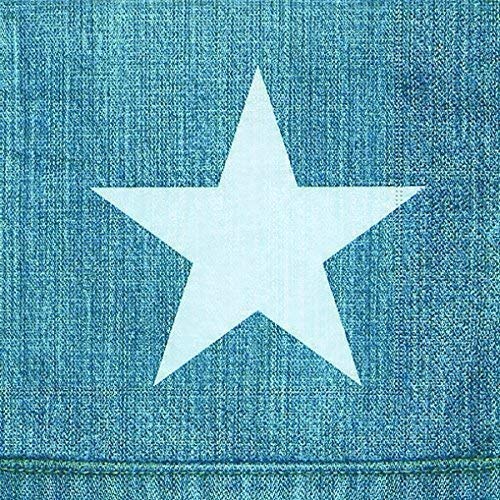 Preisvergleich Produktbild Lunchservietten Stern auf Jeans (Jeans)