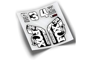 PEGATINEA Pegatinas Horquilla Bicicleta Fox 34 Factory 2021 Colores WP411 Blanco 010