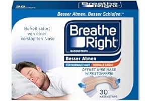 Breathe Right Nasenstreifen Original Small/Medium 30s | Lindert sofort verstopfte Nase | Hilft Schnarchen zu reduzieren | Medikamentenfrei