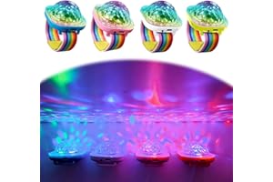 XUXLEKK 4 Pack Discokugel Armband Partylicht, Musikgesteuert Disco Ball Licht, USB Wiederaufladbar mit Saugnapf, Mini Discokugel Licht für Kind Party Auto Tanzen DJ Club