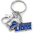 aminco NFL Detroit Lions Heavyweight Keychain,Blue
