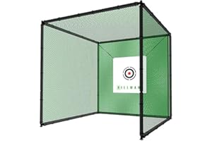 BodyTrain Golf Practice Cage Net with Target 2x2x2m Heavy Duty Garden Office Golf Swing Practice