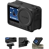 TELESIN Silicone Case for DJI Osmo Action 6 Protective Case with Lanyard | Washable, non-slip silicone | Lens cap included |