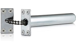 XFORT® Satin Chrome Concealed Door Closer for Internal Doors, Soft Close, Auto Close