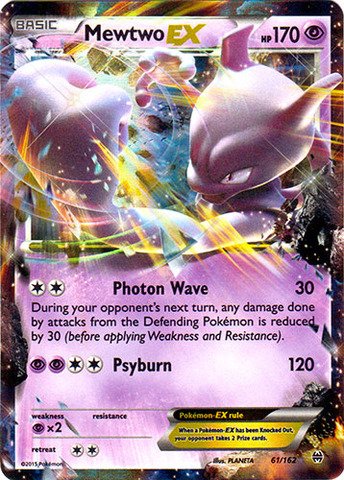 21% OFF on Pokemon Mewtwo-EX 61 162 XY BREAKthrough Holo on