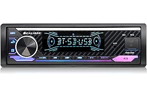 Caliber Autoradio Bluetooth 1DIN, Tuner FM, 4x100W, USB/Micro SD, Charge 2.1A, Aux-in, Mains Libres, Micro Externe, Sortie RCA, Profondeur 110mm, MP3/WMA/APE/FLAC