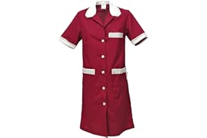 fratelliditalia.org Camice Grembiule Donna Cameriera Domestica Pulizie Lavoro Mezze Maniche Corte