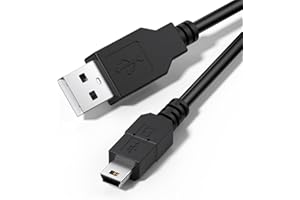 MUGUST 1Pcs Universal Charging Cable, nintendo ds consoles, games & accessories,for USB 2.0 Type A to Mini B Cable, PS3 console, Dash cam cable, Digital Cameras, Mini Charging Cable, MP3 Player (1.8M)