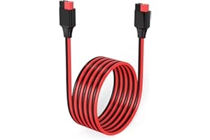 ELFCULB Anderson Extension Cable,10AWG 45A Anderson Connector Cable Anderson Power Pole Extension Cable for Portable Power Station Solar Panel(1.8M/6FT)