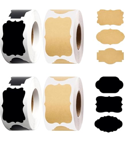 Professionele Zwarte Zelfklevende Etiketten 30mm, 1000 stuks