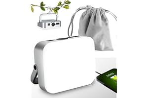 ALLJIA Magnetic Rechargeable Camping Lights, Super Bright 12,000mAh USB-c Battery Powered Dimmable Camping Tent Lamp Up to 100Hrs Running SOS Flash Emergency Lights, 0.2kg Only