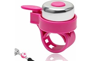 GENERIC Scooters | Bike/Scooter Plain Handlebar Bell | Kids Bike Accessories | Loud | Waterproof | Boys & Girls | Pink