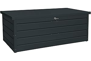 Duramax Cuscino in Metallo Palladio e Panca Piccola, 710 L, con Cilindro Idraulico a Gas e Manico chiudibile, Anthracite