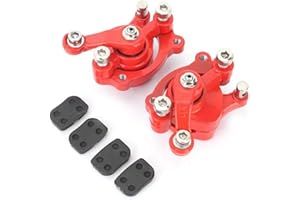 Qiilu Front Rear Disc Brake Caliper, Disc Brake Caliper Pads Set for Chinese Mini Moto Kid ATV Quad