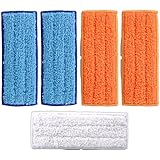 Keepow 5 pcs Mopas de Microfibra para Trapeador de iRobot Braava Jet 240 241 (Incluye 2 unds repuestos mojados, 2 unds repuestos húmedos and 1 und repuesto seco)