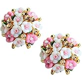 YouBella Jewellery for Women Gold-plated Floral Stud Tops Earings Earrings for Women & Girls