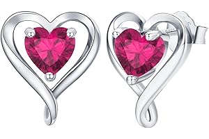 LAVUMO Pendientes Mujer Plata de ley 925 Oro rosa Pendientes Joyas de Mujer Regalos para Esposa, Mamá, Novia en Cumpleaños Navidad Aniversario día de San Valentín