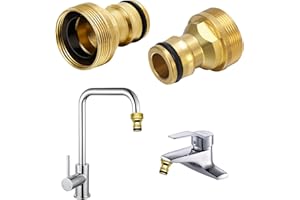 umorismo 2 Stück Universal-Wasserhahnanschluss für Mischbatterie,Schlauchadapter Wasserhahn Adapter Schlauchkupplung Schnellkupplung Gartenschlauch Adapters Anschluss