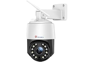 Ctronics 4K 8MP 5X Zoom Optique Caméra Surveillance WiFi Extérieure, Caméra IP WiFi 2,4/5 GHz Détection Humain/Véhicule/Animaux Suivi Auto Vision Nocturne Couleur 50m Audio Bidirectionnel Métal/Cloud