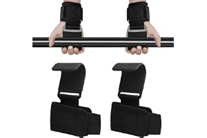 Fitness draghjälpmedel styrketräning med gummi – 1 par dragstöd krokar, lyftremmar, gymremmar, grepphjälpmedel styrketräning