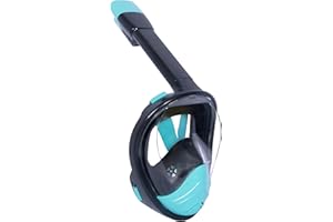 Wsobue Máscara de Buceo, Gafas Snorkel 180° Panorámica Vista Anti-Niebla Apoyo Camara Deportiva, Anti-Fugas Máscara de Snorkel para Adultos y niños