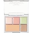 Concealer Full Coverage, Colour Corrector Contour Palette, Under Eye Concealer Cream Contour, Hydrating Brightening Peach White Green Concealer Palette for Dark Circles, Redness, All Skin Types