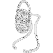 Nagelabdeckungs-Ringe Mit Strass – Verstellbarer Fingerschmuck Für Party & Hochzeit