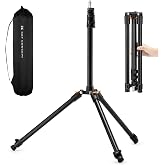K&amp;F CONCEPT Tripod Light 200 cm Aluminium for Studio Photo | Reverse folding, 1/4 screw, carry bag, flash camera softbox, por