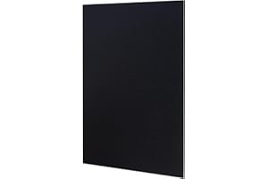 UTILIZENMALL 10 Pcs A4 Opaque Rigid Plastic Sheets - 0.5mm Thick Textured Black PVC, 297x210mm for Craft, Laser Cutting, Office Signage