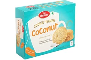 SARAS FLAVOURS OF ASIA Haldiram's Cookie Heaven Coconut Cookies, 180g (Pack of 2) | Exquisite Coconut Flavor in Every Bite | Crispy Delights | Perfect Snacking