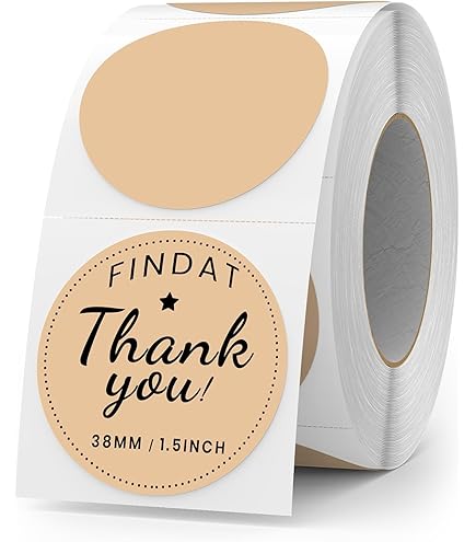 YIKIADA Red Round Thermal Labels 2 Inches Circle Thermal Sticker Paper Self-Adhesive Waterproof