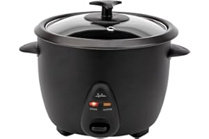 JATA JEAR2528 Cuiseur à riz électrique, capacité 2,8 litres. 1000 W. Fonctions : cuisson et maintien de la chaleur. Réservoir amovible et antiadhésif. Arrêt automatique. Comprend carafe et spatule