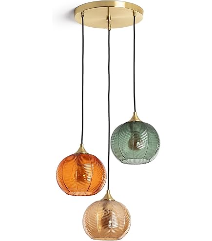 QAZQA - Modern Hanglamp messing met smoke glas 30 cm - Ball | Woonkamer | Slaapkamer | Keuken - Glas Rond - E27 Geschikt voor LED - Max. 1 x 60 Watt