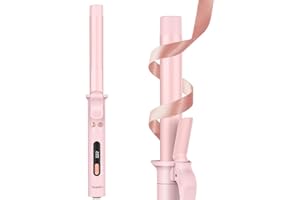 Terviiix Revolutionärer Automatischer Rotierender Lockenstab - Professioneller Lockenstab für langes Haar, 25MM Keramiktrommel mit Arganöl & Keratin, 9 Heizstufen, Rosa