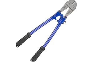 Hardys Hand Tools - 18" Bolt Cutter for Padlocks, Chain, Wire, Mesh, Metal - Adjustable Easy Cut Croppers with Rubberised Anti Slip Grips, Heavy Duty Bike Lock & Wire Cutters